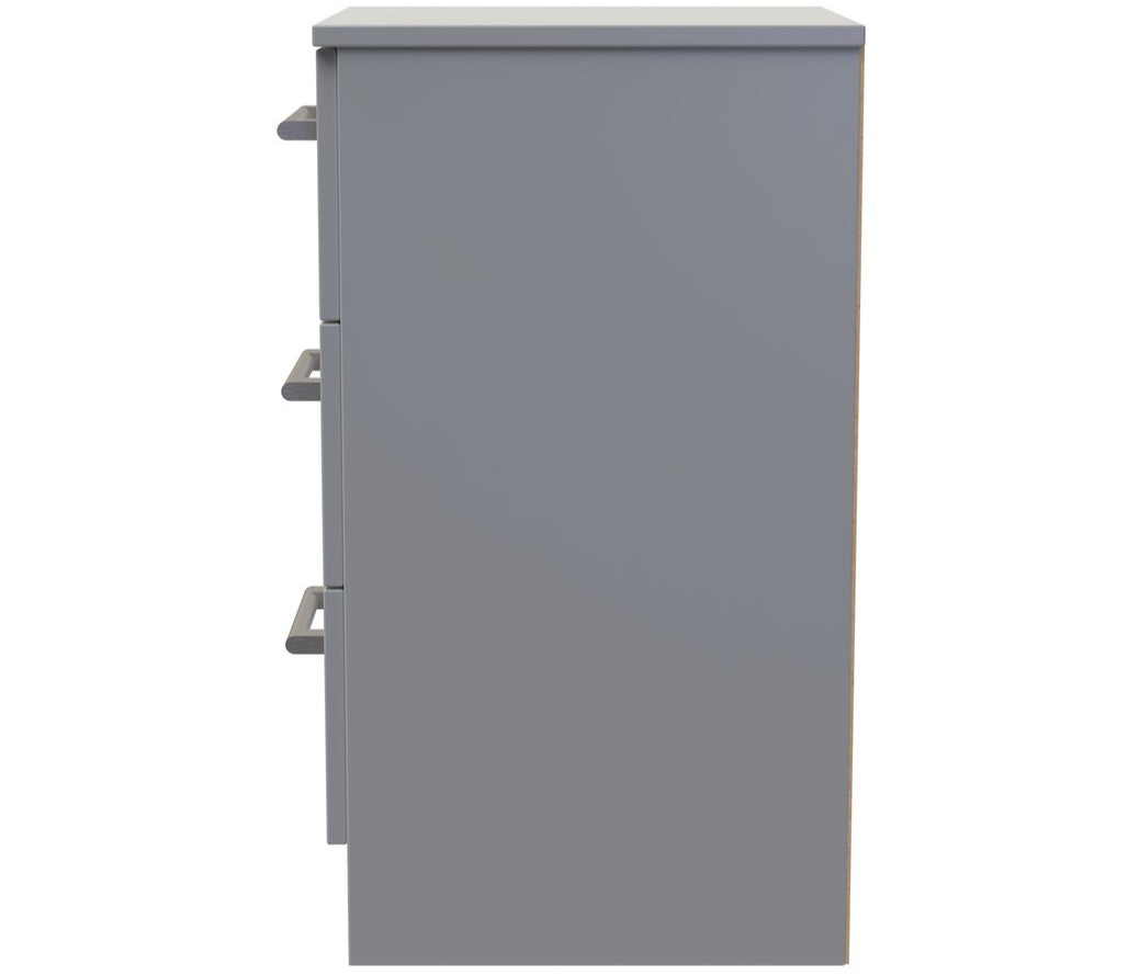 Devon 3 Drawer Bedside Table