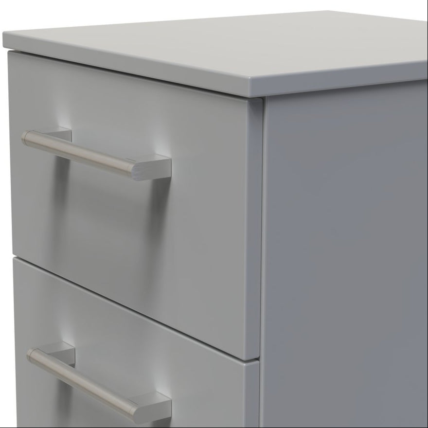 Devon 3 Drawer Bedside Table