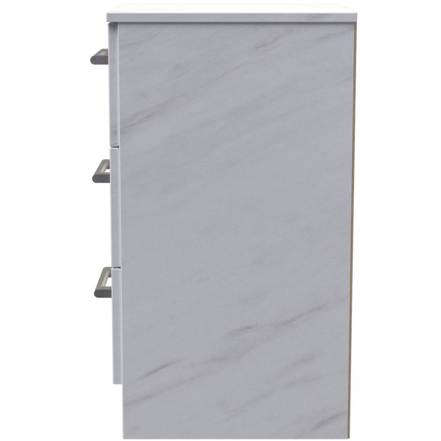 Devon 3 Drawer Bedside Table