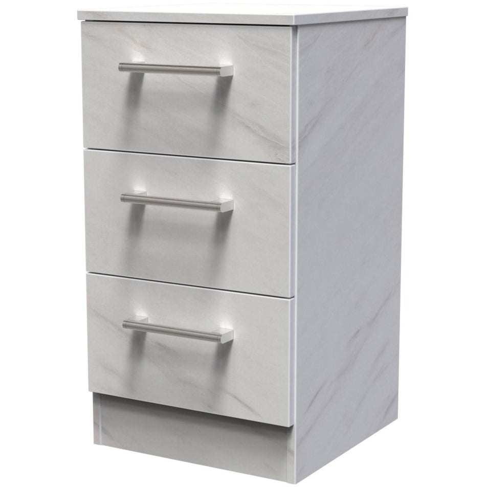 Devon 3 Drawer Bedside Table