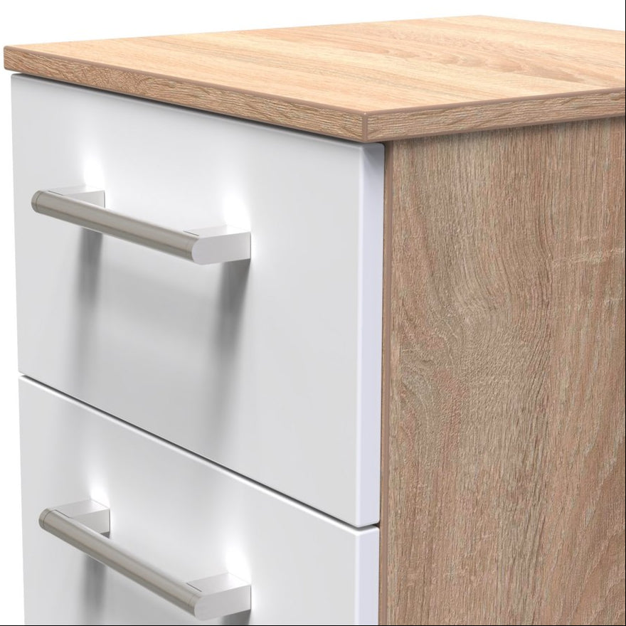 Devon 3 Drawer Bedside Table