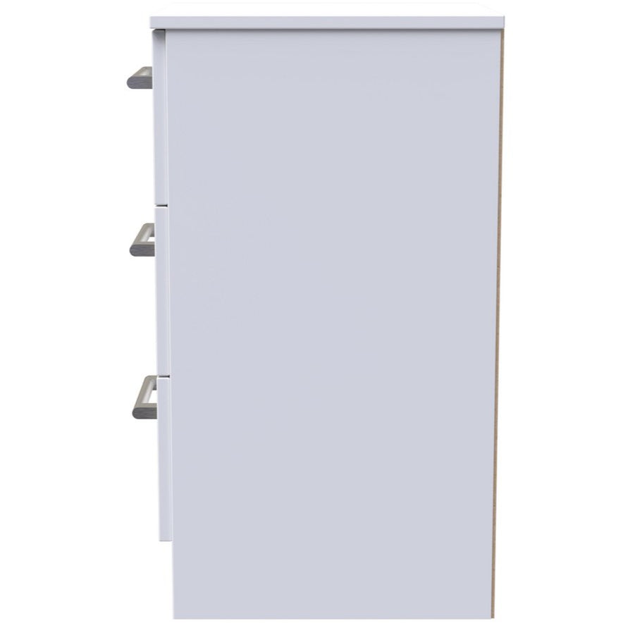 Devon 3 Drawer Bedside Table