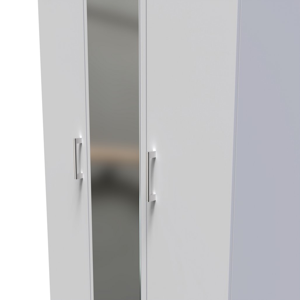 Devon Mirrored 3 Door Triple Wardrobe