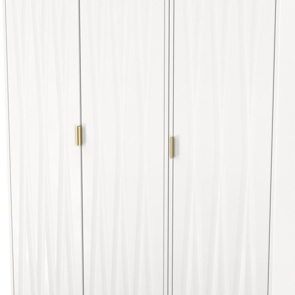 Diamond Tall 3 Drawer Triple Wardrobe