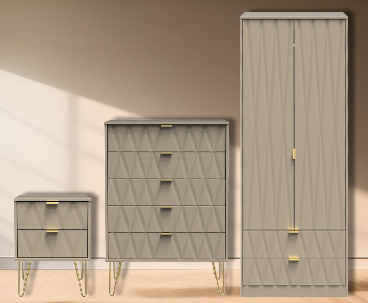 Diamond 3 Piece Bedroom Set