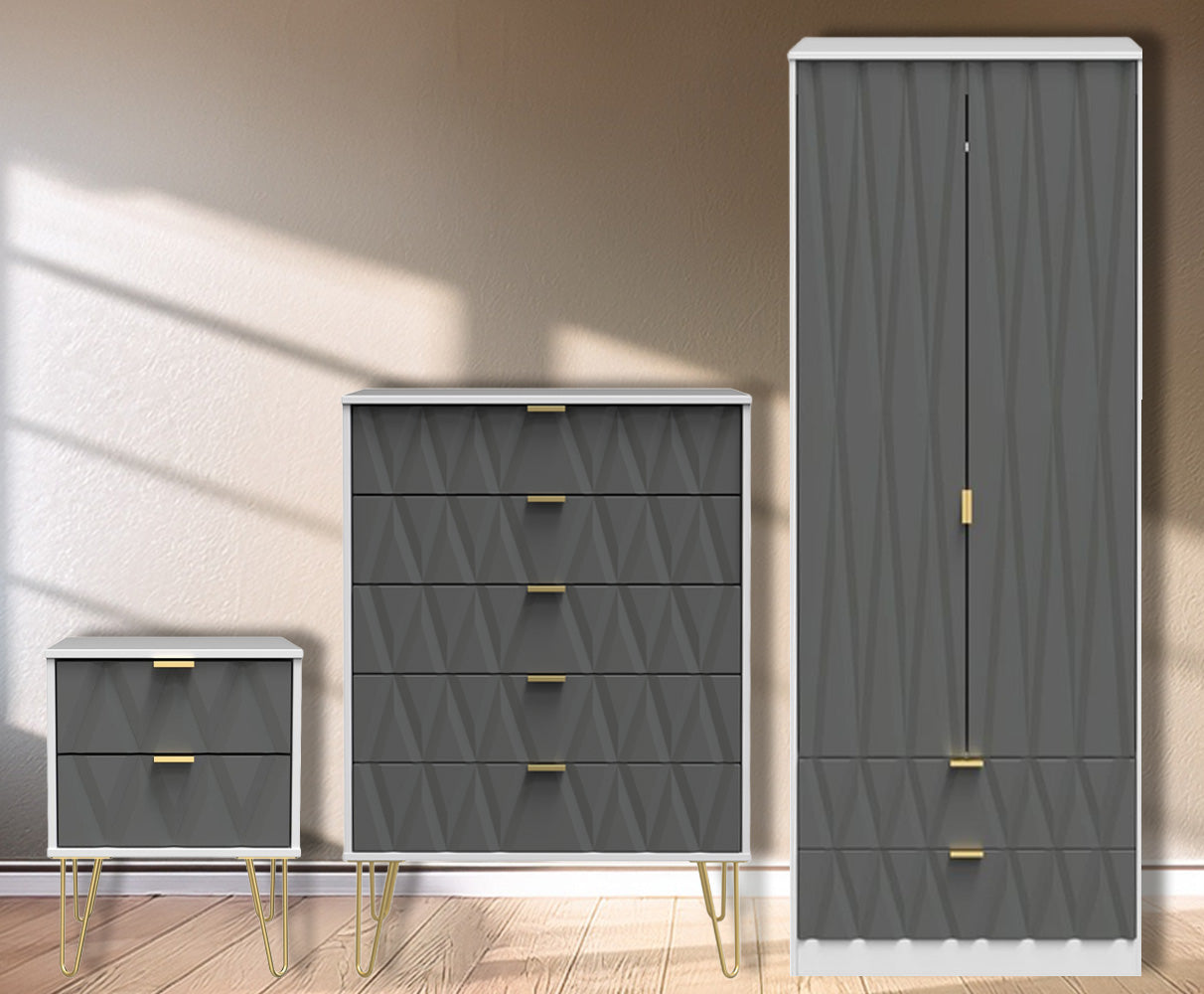 Diamond 3 Piece Bedroom Set