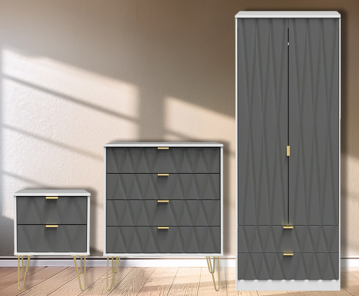 Diamond 3 Piece Bedroom Set