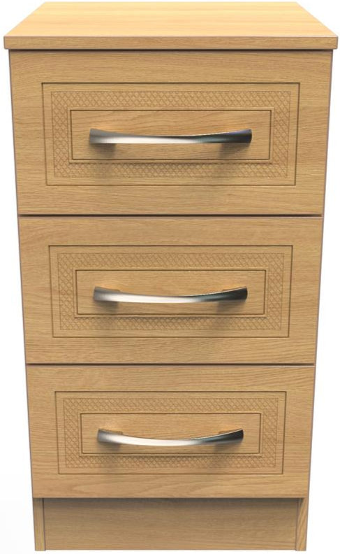 Dorset 3 Drawer Bedside Table
