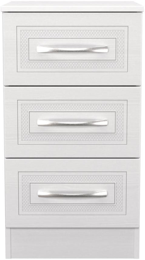 Dorset 3 Drawer Bedside Table