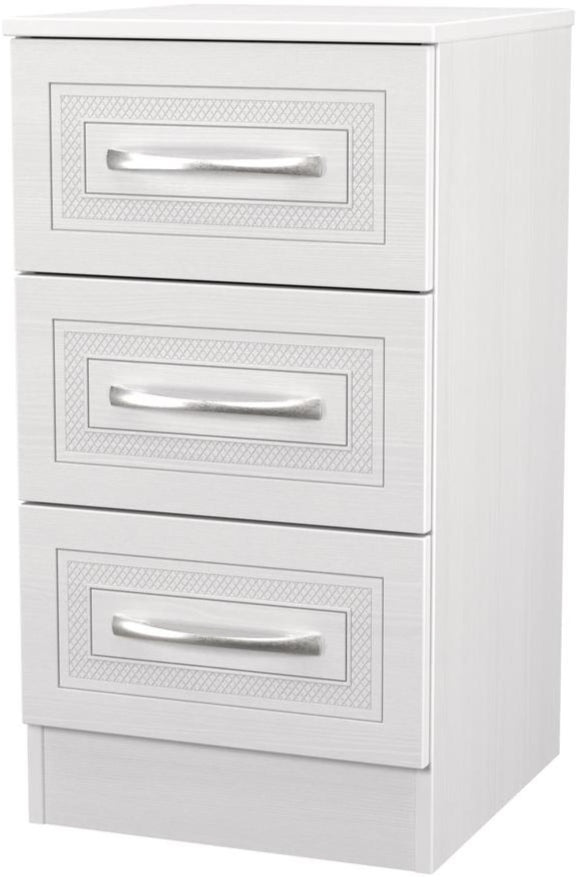 Dorset 3 Drawer Bedside Table