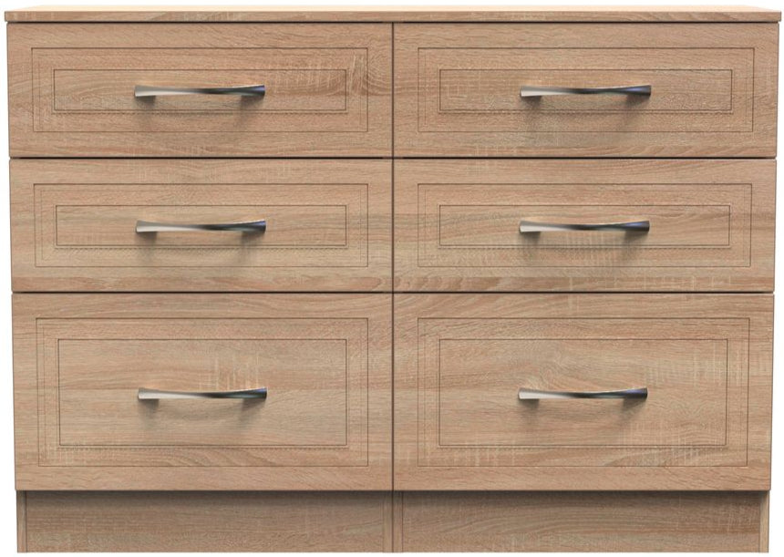 Dorset 6 Drawer Midi Chest Dresser