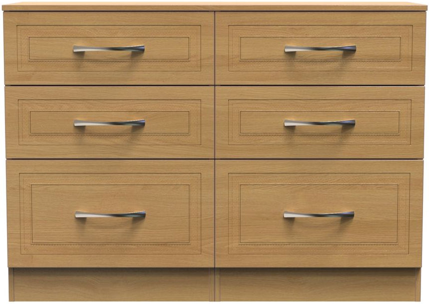 Dorset 6 Drawer Midi Chest Dresser