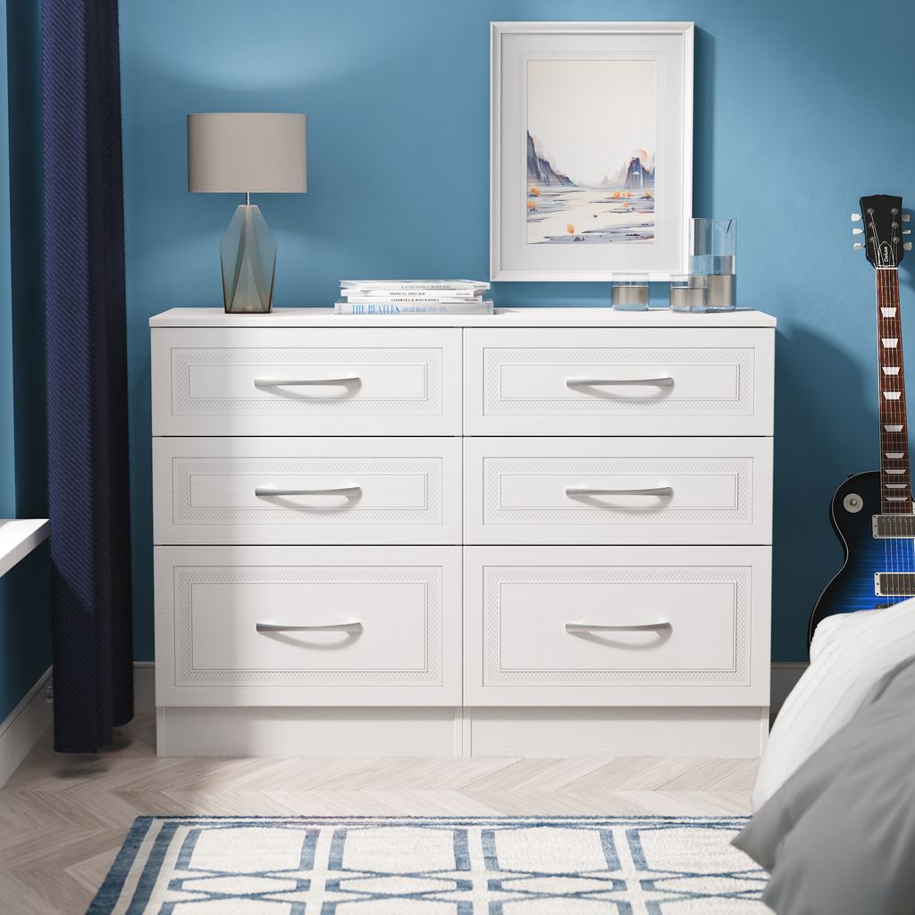 Dorset 6 Drawer Midi Chest Dresser