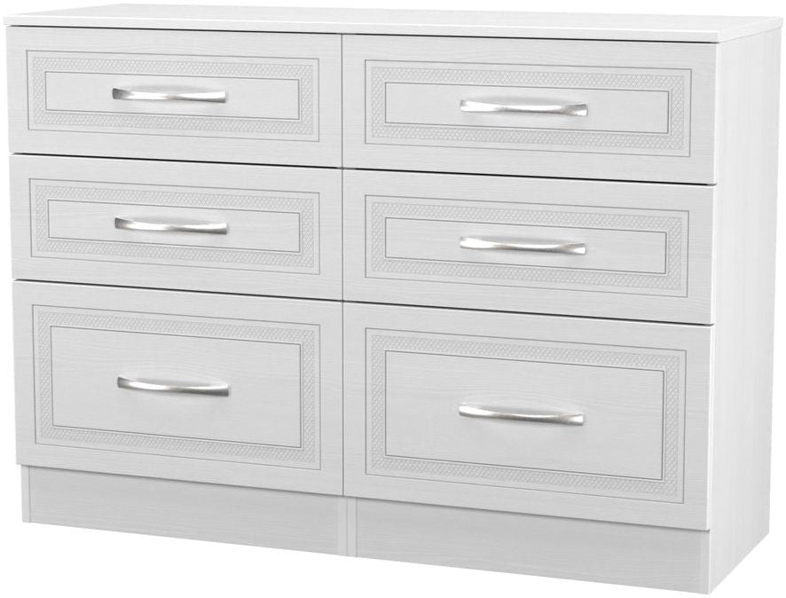 Dorset 6 Drawer Midi Chest Dresser