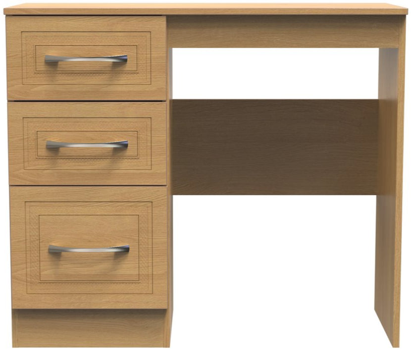 Dorset 3 Drawer Single Pedestal Dressing Table