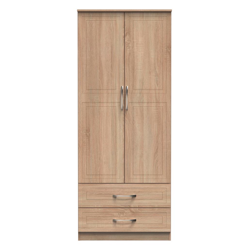 Dorset 2 Door 2 Drawer Double Wardrobe