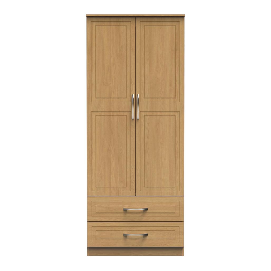 Dorset 2 Door 2 Drawer Double Wardrobe