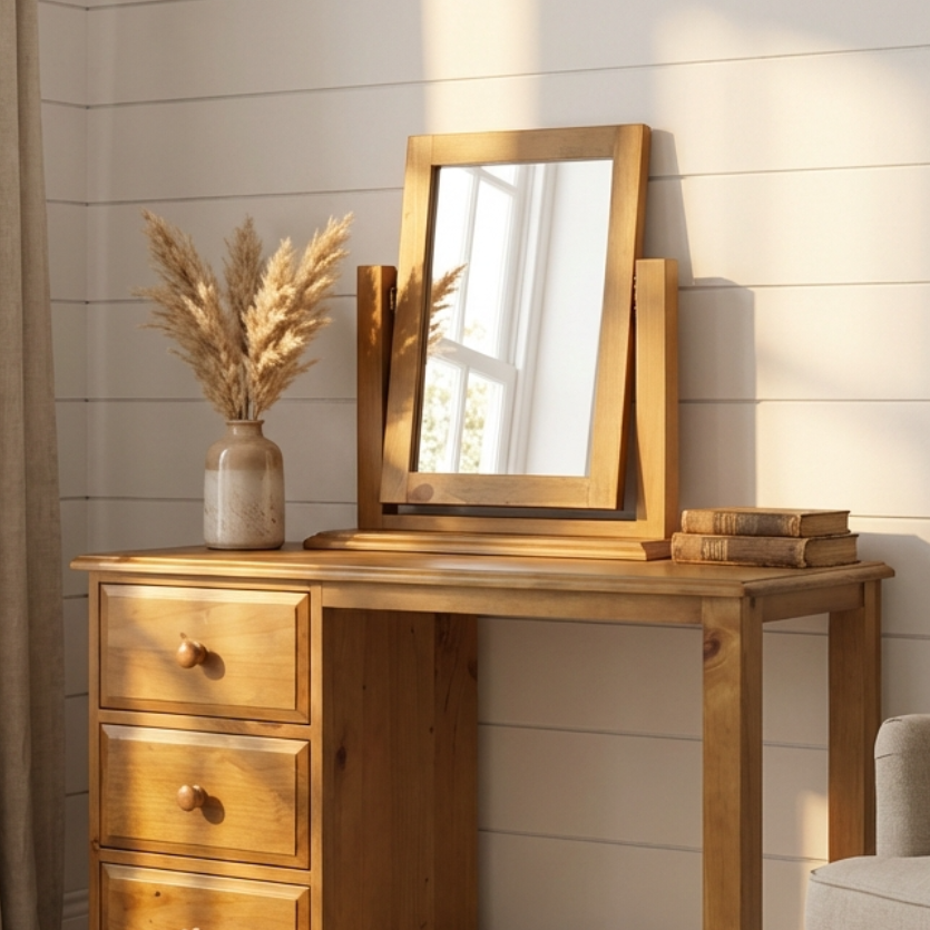 Maple Dressing Table Vanity Mirror