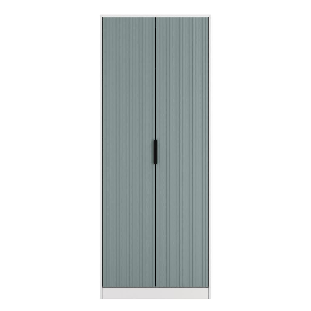 Fluted Tall 2 Door Double Wardrobe