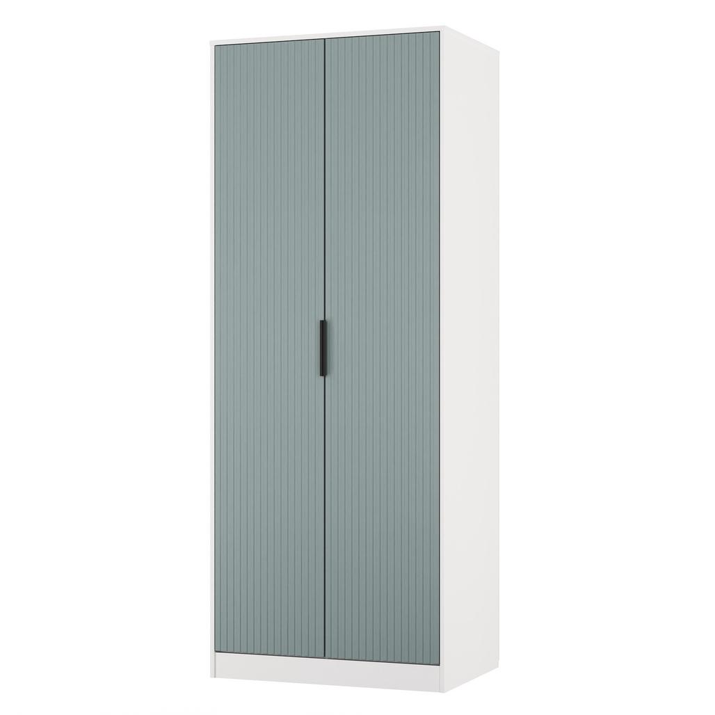 Fluted Tall 2 Door Double Wardrobe