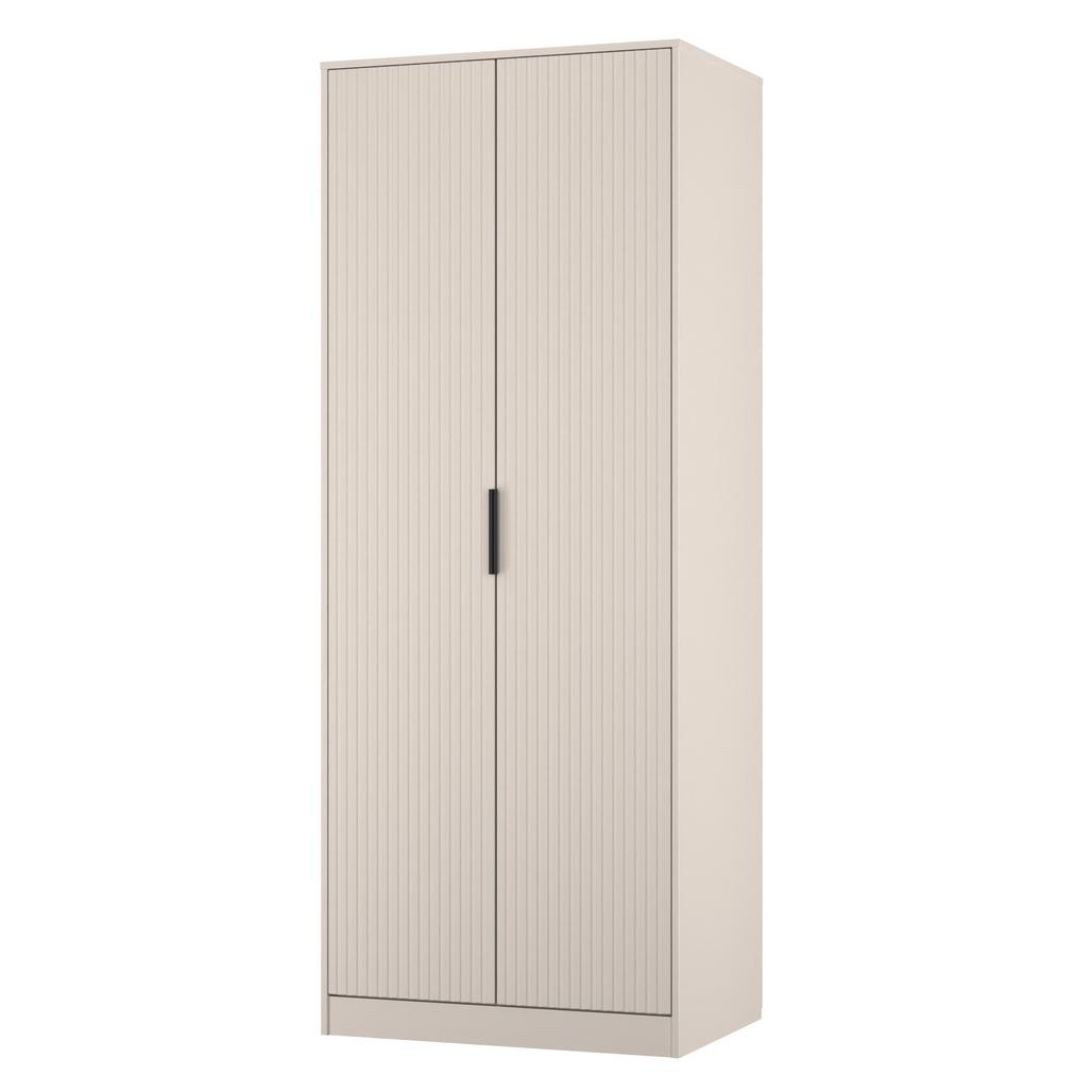 Fluted Tall 2 Door Double Wardrobe