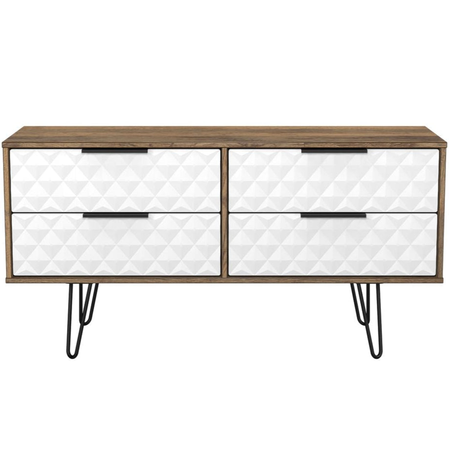 Harlequin 4 Drawer Bed Box with Black Hairpin Legs