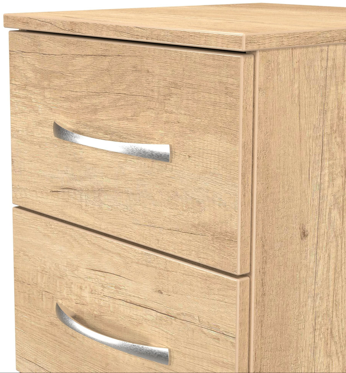 Avon 3 Drawer Bedside Table