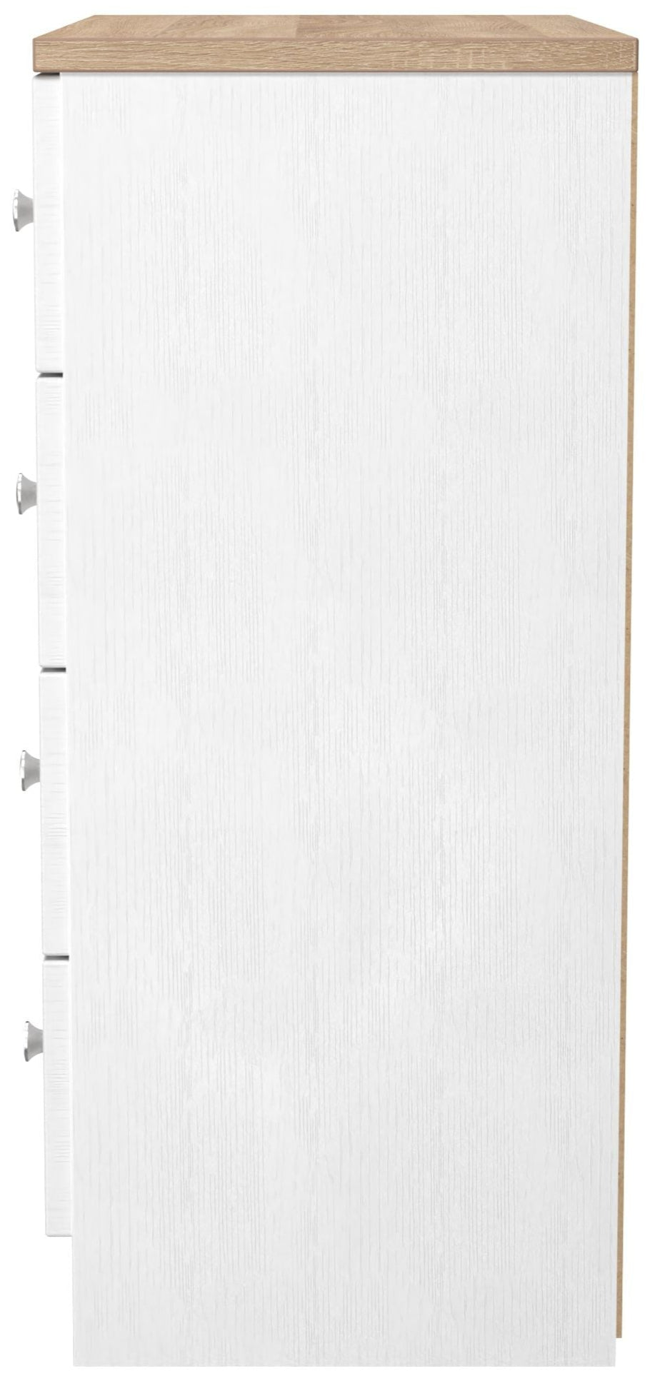 Vienna 4 Drawer Chest with Oak Top