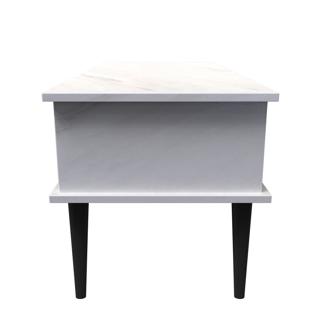 Hong Kong 1 Drawer Coffee Table with Black Legs