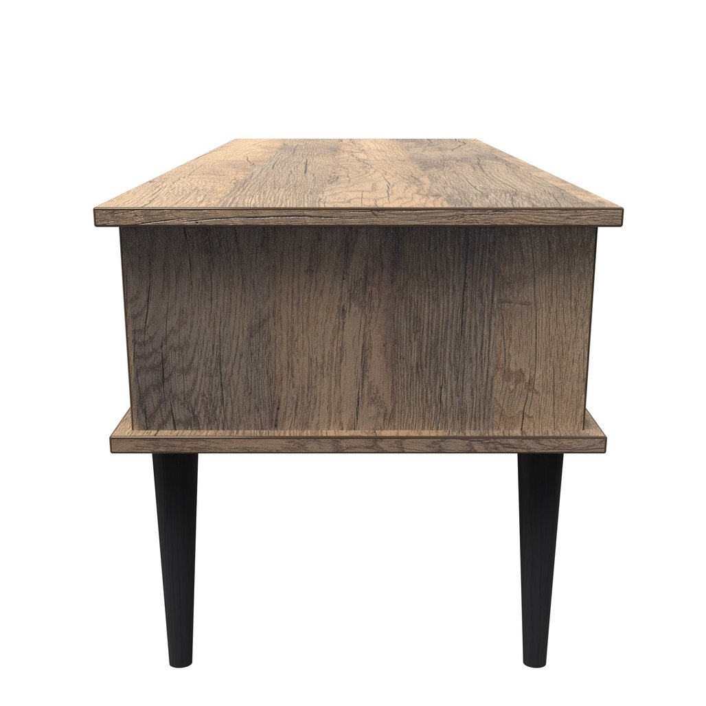 Hong Kong 1 Drawer Coffee Table with Black Legs