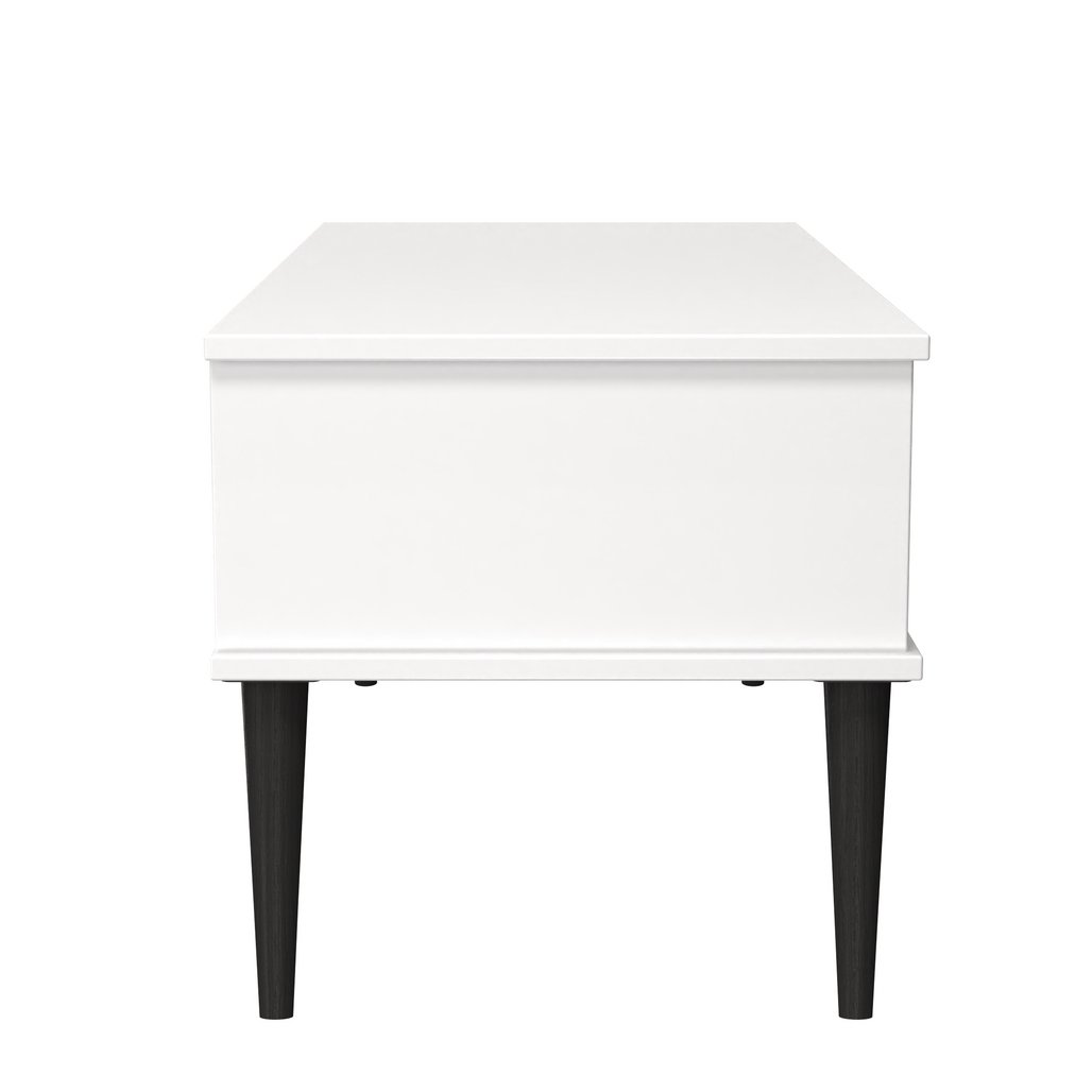Hong Kong 1 Drawer Coffee Table with Black Legs