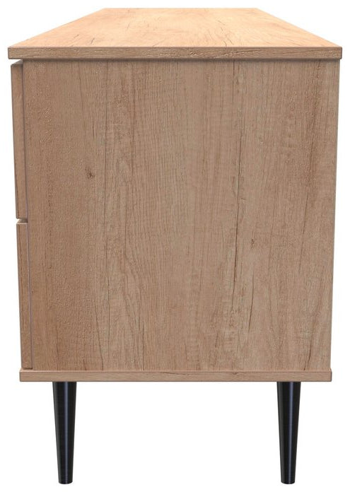 Hong Kong 2 Door 2 Drawer Sideboard with Black Legs