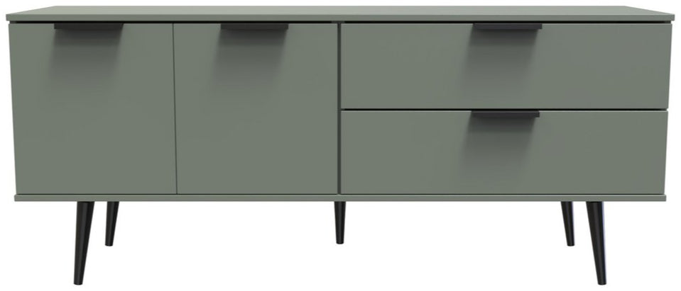 Hong Kong 2 Door 2 Drawer Sideboard with Black Legs