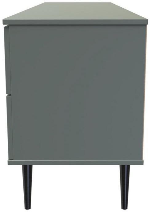 Hong Kong 2 Door 2 Drawer Sideboard with Black Legs