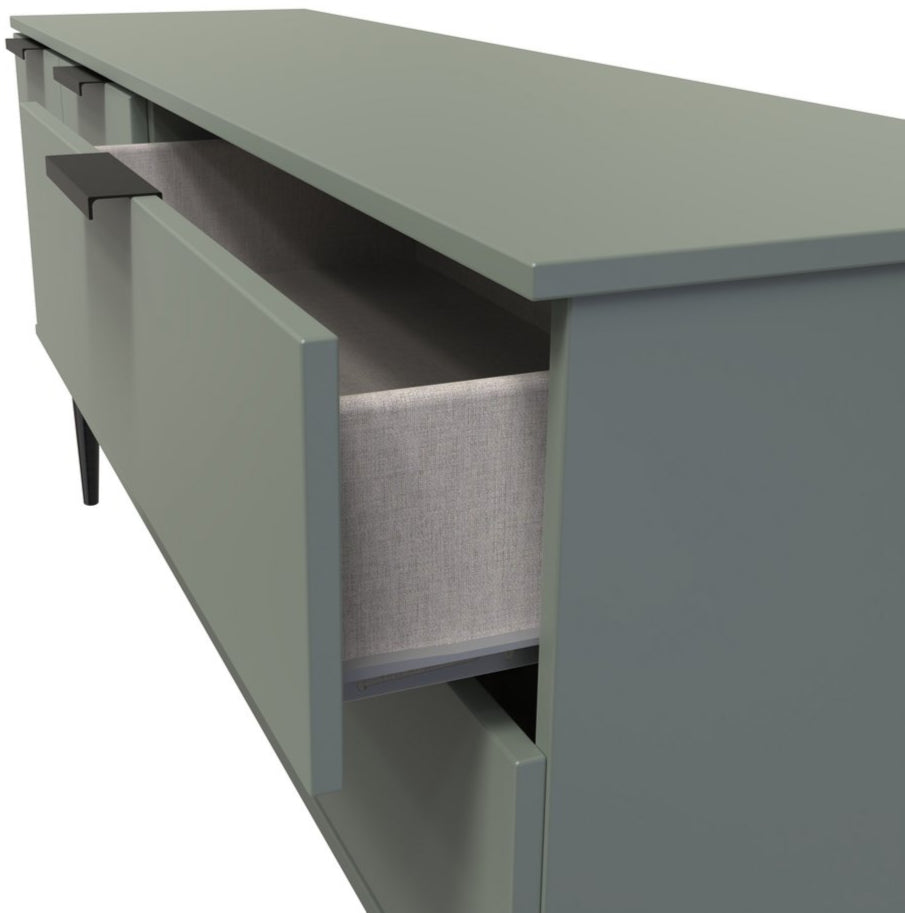 Hong Kong 2 Door 2 Drawer Sideboard with Black Legs