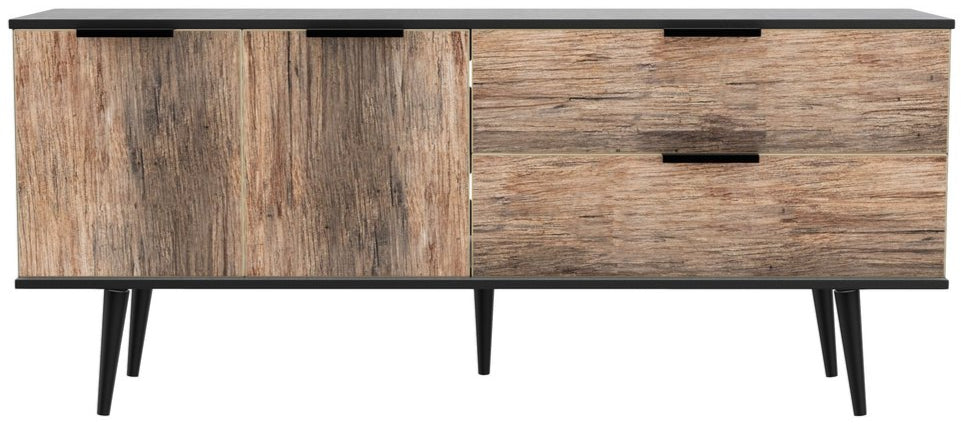 Hong Kong 2 Door 2 Drawer Sideboard with Black Legs