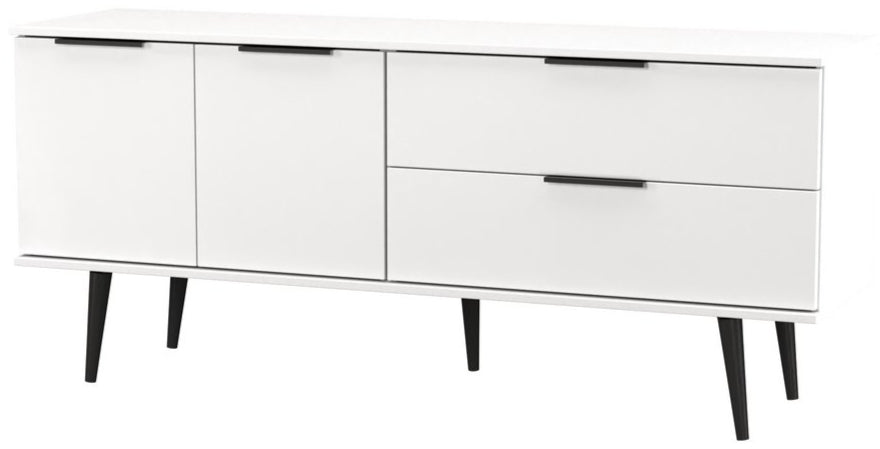 Hong Kong 2 Door 2 Drawer Sideboard with Black Legs