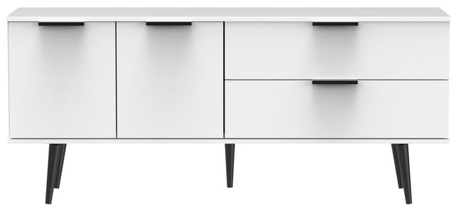 Hong Kong 2 Door 2 Drawer Sideboard with Black Legs
