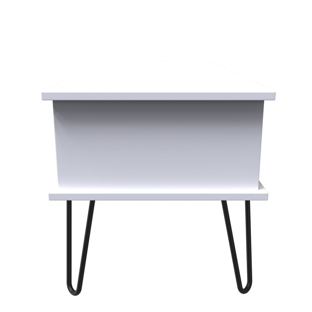 Hong Kong 1 Drawer Coffee Table with Black Hairpin Legs