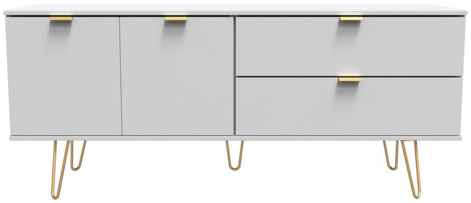 Hong Kong 2 Door 2 Drawer Sideboard with Gold Hairpin Legs