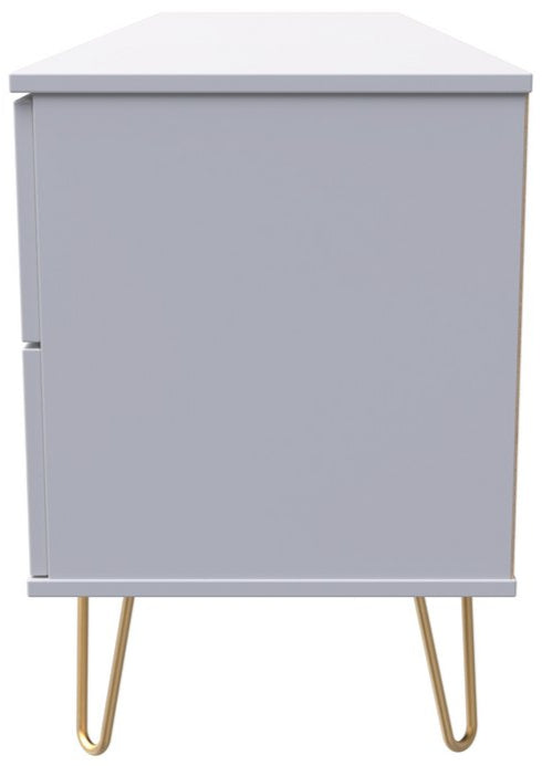 Hong Kong 2 Door 2 Drawer Sideboard with Gold Hairpin Legs