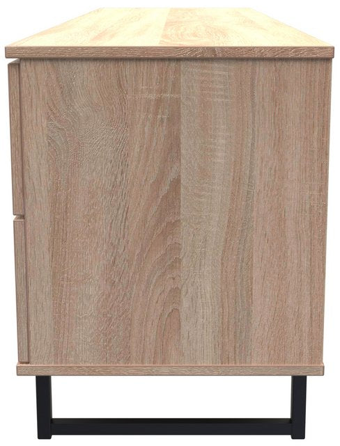 Hong Kong 2 Door 2 Drawer Sideboard with Black Sleigh Legs