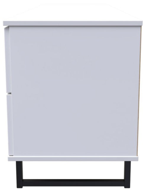 Hong Kong 2 Door 2 Drawer Sideboard with Black Sleigh Legs