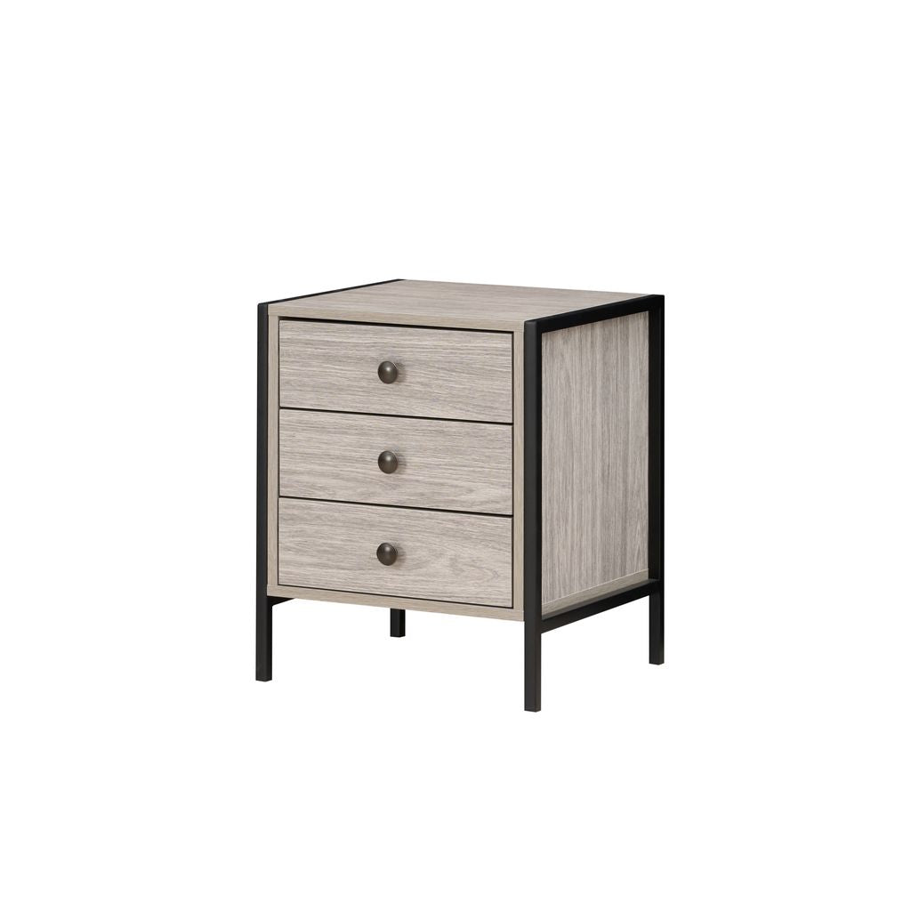 Alva Open Wardrobe with 2 Drawers 3 Piece Bedroom Set