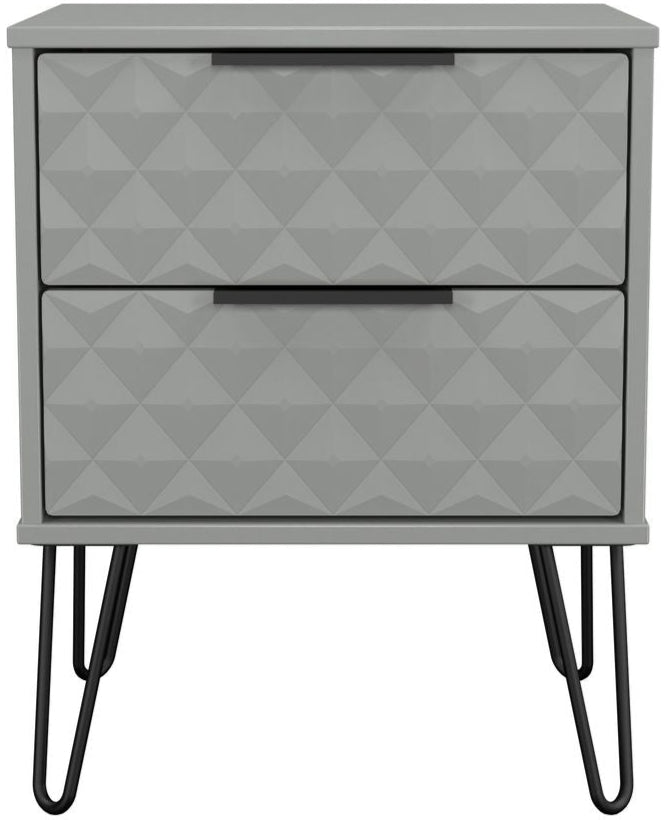 Harlequin 3 Piece Bedroom Set with Black Hairpin Legs