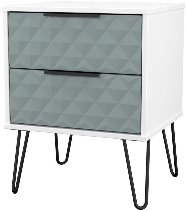 Harlequin 3 Piece Bedroom Set with Black Hairpin Legs