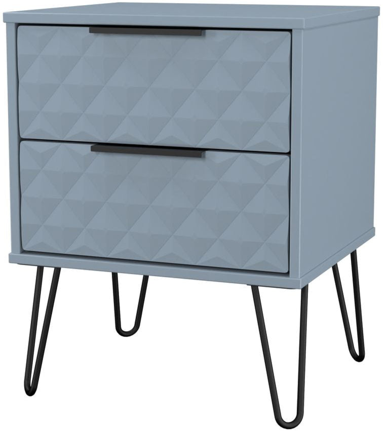 Harlequin 3 Piece Bedroom Set with Black Hairpin Legs