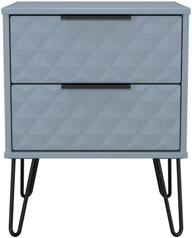 Harlequin 3 Piece Bedroom Set with Black Hairpin Legs