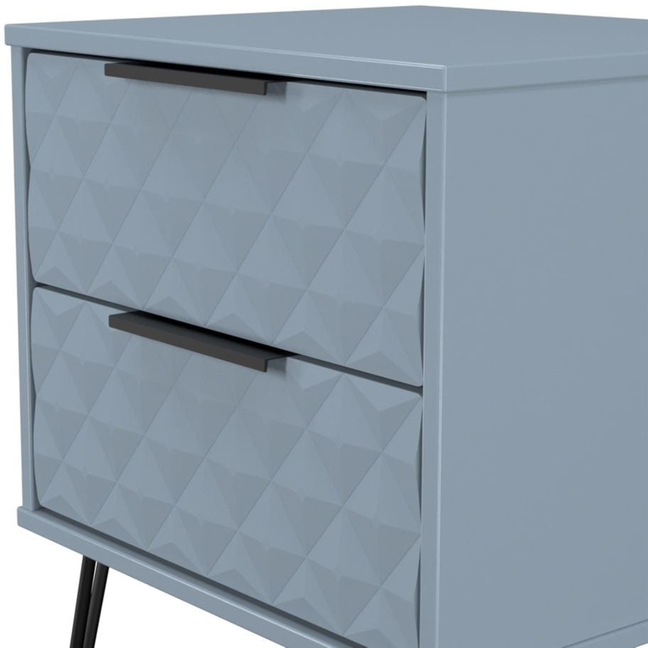 Harlequin 3 Piece Bedroom Set with Black Hairpin Legs