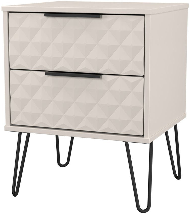 Harlequin 3 Piece Bedroom Set with Black Hairpin Legs